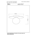 Lucide TRICIA - Plafonnier - Ø 25 cm - 1xE27 - Or Mat / Laiton