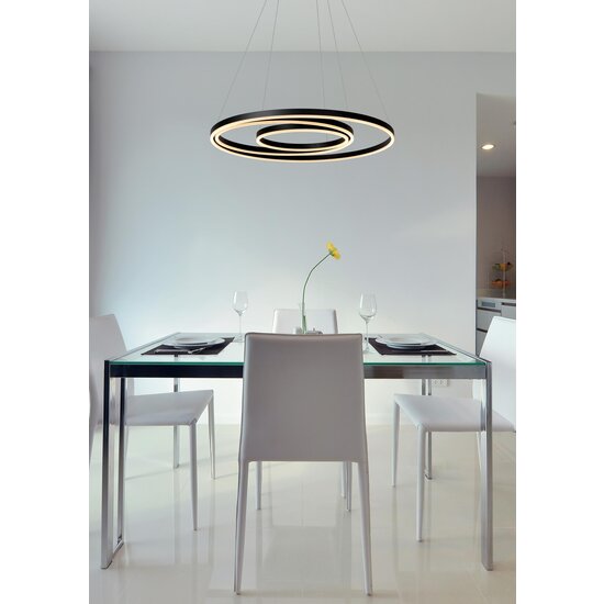 Lucide TRINITI - Hängelampe - Ø 80 cm - LED Dim. - 3000K - Schwarz