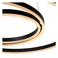 Lucide TRINITI - Lampe à suspension - Ø 80 cm - LED Dim. - 3000K - Noir