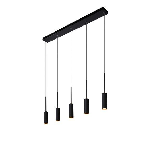 Lucide TUBULE - Hängelampe - LED - 5x7W 2700K - Schwarz