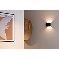 Lucide VERTIGO – Wiederaufladbare Wandleuchte für Innen/Außen – Akku/Batterie – LED-Dimmung. - 1x6W 2700K - IP54 - Bewegung & Tag-/Nachtsensor - Schwarz