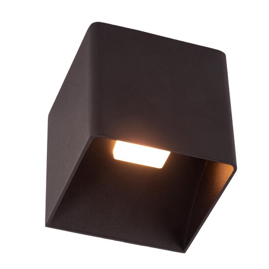 Lucide VERTIGO - Applique murale rechargeable intérieure/extérieure - Fonctionne sur piles - LED à intensité variable - 1 x 6 W 2700 K - Indice de protection IP54 - Détecteur de mouvement et de luminosité - Noir
