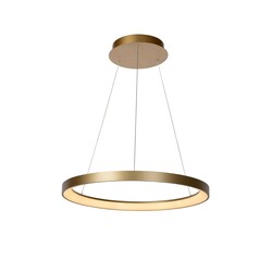 Lucide VIDAL – Hängelampe – Ø 58 cm – LED-Dimmung. - 1x48W 2700K - Mattgold / Messing
