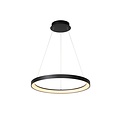 Lucide VIDAL - Lámpara colgante - Ø 58 cm - LED Dimming. - 1x48W 2700K - Negro