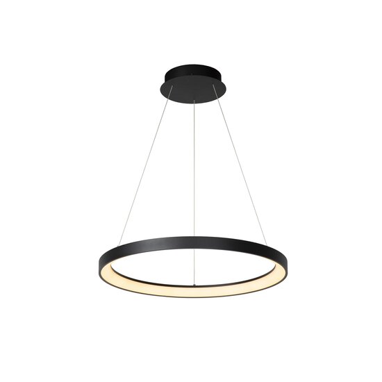 Lucide VIDAL – Hängelampe – Ø 58 cm – LED-Dimmung. - 1x48W 2700K - Schwarz