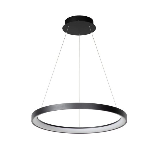 Lucide VIDAL - Hanglamp - Ø 58 cm - LED Dimb. - 1x48W 2700K - Zwart
