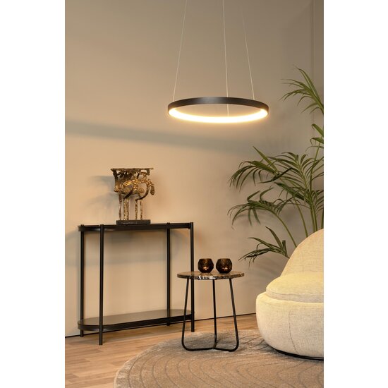 Lucide VIDAL - Hanglamp - Ø 58 cm - LED Dimb. - 1x48W 2700K - Zwart