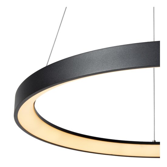 Lucide VIDAL - Hanglamp - Ø 58 cm - LED Dimb. - 1x48W 2700K - Zwart