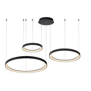 Lucide VIDAL – Hängelampe – Ø 78 cm – LED-Dimmung. - 1x120W 2700K - Schwarz