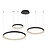 Lucide VIDAL - Lampe suspendue - Ø 78 cm - Variation LED. - 1x120W 2700K - Noir