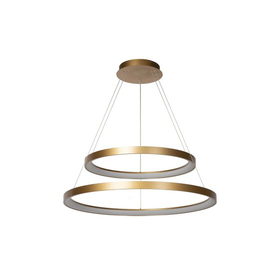 Lucide VIDAL - Hanging lamp - Ø 78 cm - LED Dim. - 1x92W 2700K - Matt Gold / Brass