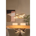 Lucide VIDAL - Hanglamp - Ø 78 cm - LED Dimb. - 1x92W 2700K - Mat Goud / Messing