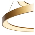 Lucide VIDAL - Hanging lamp - Ø 78 cm - LED Dim. - 1x92W 2700K - Matt Gold / Brass