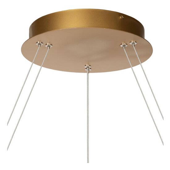 Lucide VIDAL - Hanging lamp - Ø 78 cm - LED Dim. - 1x92W 2700K - Matt Gold / Brass