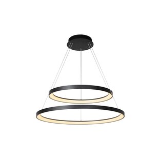 Lucide VIDAL - Hanglamp - Ø 78 cm - LED Dimb. - 1x92W 2700K - Zwart