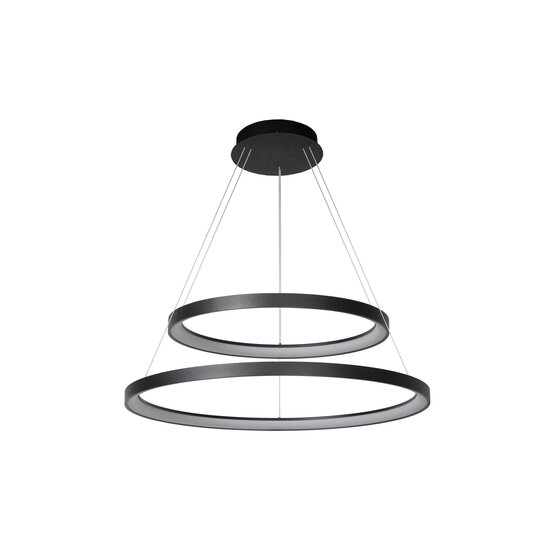 Lucide VIDAL - Pendant lamp - Ø 78 cm - LED Dimb. - 1x92W 2700K - Black