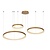 Lucide VIDAL - Pendant lamp - LED Dimb. - 1x120W 2700K - Matt Gold / Brass
