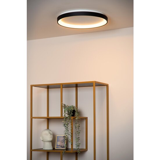 Lucide VIDAL - Plafonnière - Ø 48 cm - LED Dimb. - 1x38W 2700K - Zwart