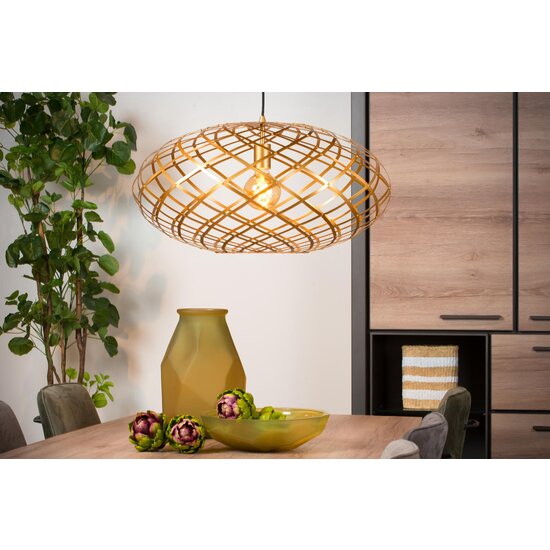 Lucide WOLFRAM - Pendant lamp - Ø 65 cm - 1xE27 - Matt Gold / Brass