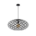 Lucide WOLFRAM - Lampe à suspension - Ø 65 cm - 1xE27 - Noir
