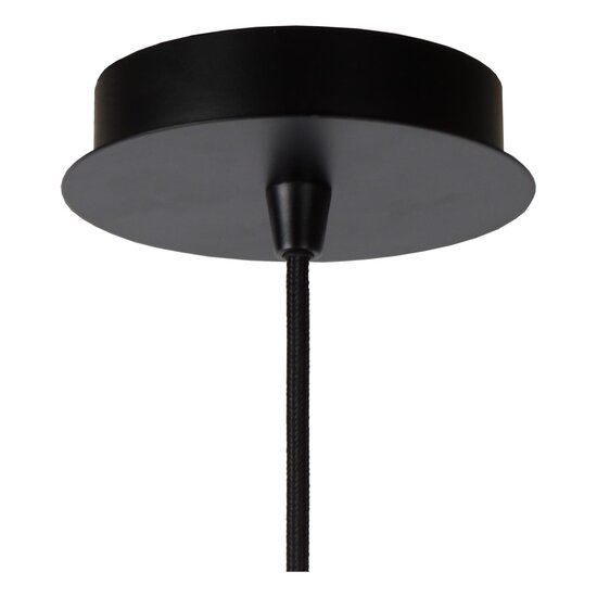 Lucide WOLFRAM - Lampe à suspension - Ø 65 cm - 1xE27 - Noir