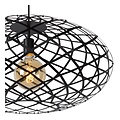 Lucide WOLFRAM - Lampe à suspension - Ø 65 cm - 1xE27 - Noir