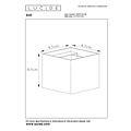 Lucide XIO - Applique - LED Dimb. - G9 - 1x4W 2700K - Angle de faisceau réglable - Noir