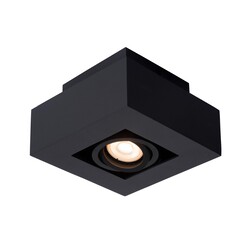 Lucide XIRAX - Ceiling spotlight - LED Dim to warm - GU10 - 1x5W 2200K/3000K - Black