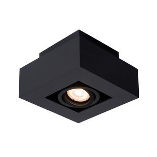 Lucide XIRAX - Plafondspot - LED Dim to warm - GU10 - 1x5W 2200K/3000K - Zwart