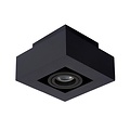 Lucide XIRAX - Foco de techo - LED de intensidad regulable a cálida - GU10 - 1x5W 2200K/3000K - Negro