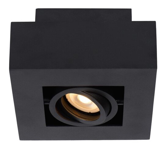 Lucide XIRAX - Spot de plafond - LED Dim to warm - GU10 - 1x5W 2200K/3000K - Noir