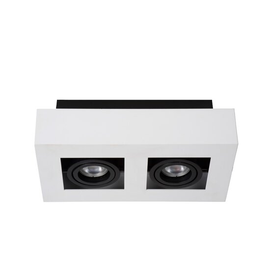Lucide XIRAX - Deckenstrahler - LED Dim to warm - GU10 - 2x5W 2200K/3000K - Weiß