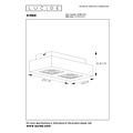 Lucide XIRAX - Plafondspot - LED Dim to warm - GU10 - 2x5W 2200K/3000K - Wit