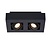 Lucide XIRAX - Spot de plafond - LED Dim to warm - GU10 - 2x5W 2200K/3000K - Noir