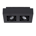 Lucide XIRAX - Foco de techo - LED de intensidad regulable a cálida - GU10 - 2x5W 2200K/3000K - Negro