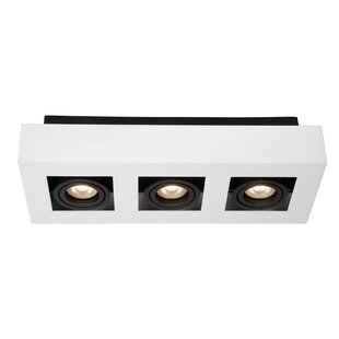 Lucide XIRAX - Foco de techo - LED de intensidad regulable a cálida - GU10 - 3x5W 2200K/3000K - Blanco