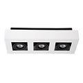 Lucide XIRAX - Spot de plafond - LED Dim to warm - GU10 - 3x5W 2200K/3000K - Blanc