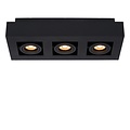 Lucide XIRAX - Plafondspot - LED Dim to warm - GU10 - 3x5W 2200K/3000K - Zwart
