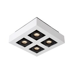 Lucide XIRAX - Deckenstrahler - LED Dim to warm - GU10 - 4x5W 2200K/3000K - Weiß