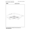 Lucide XIRAX - Foco de techo - LED de intensidad regulable a cálida - GU10 - 4x5W 2200K/3000K - Negro