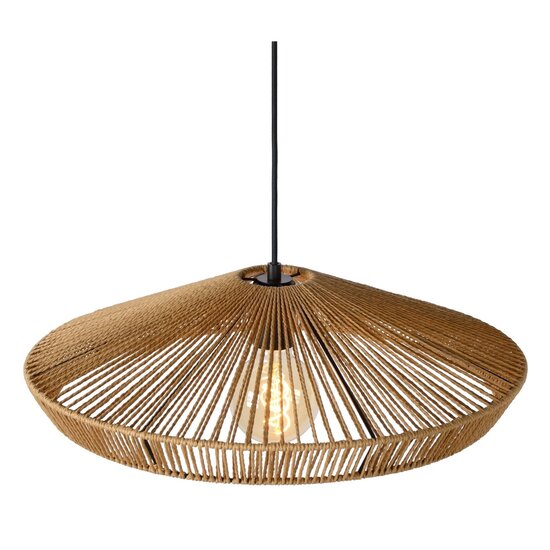 Lucide YUNKAI - Hanging lamp - Ø 50 cm - 1xE27 - Natural