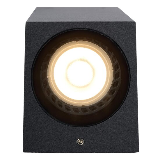 Lucide ZARO - Foco de pared / Lámpara de pared Interior/Exterior - 2xGU10 - IP44 - Negro