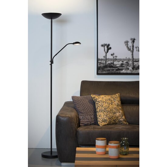 Lucide ZENITH - Leeslamp - LED Dimb. - 3000K - Zwart
