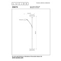 Lucide ZENITH - Lámpara de lectura - LED Dim. - 3000K - Negro