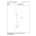 Lucide ZOZY - Reading lamp - LED Dimmable - 1x4W 3000K - 3 StepDim - Black