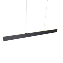 Hanglamp pendel zwart 120cm 19W afstandsbediening regelbaar