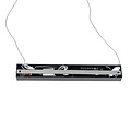 Pendant lamp pendulum black 120cm 19W remote control adjustable