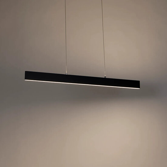 Pendant lamp pendulum black 120cm 19W remote control adjustable