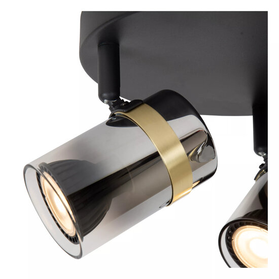 LUCIDE Lucide UPTON - Spot de plafond - 3xGU10 - Fumé