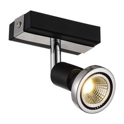 Fantasia Robus Deckenspot schwarz-chrom GU10 LED 3000K